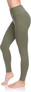SOFTSAIL - Cotton Leggings for Women High Waist Tummy Control Sports Gym Fitness Elastic Pants for Women Solid Color Plus Size LWP