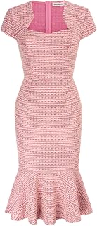 Grace Karin, Women's Tweed Cap Sleeve Gorgeous Work Dress