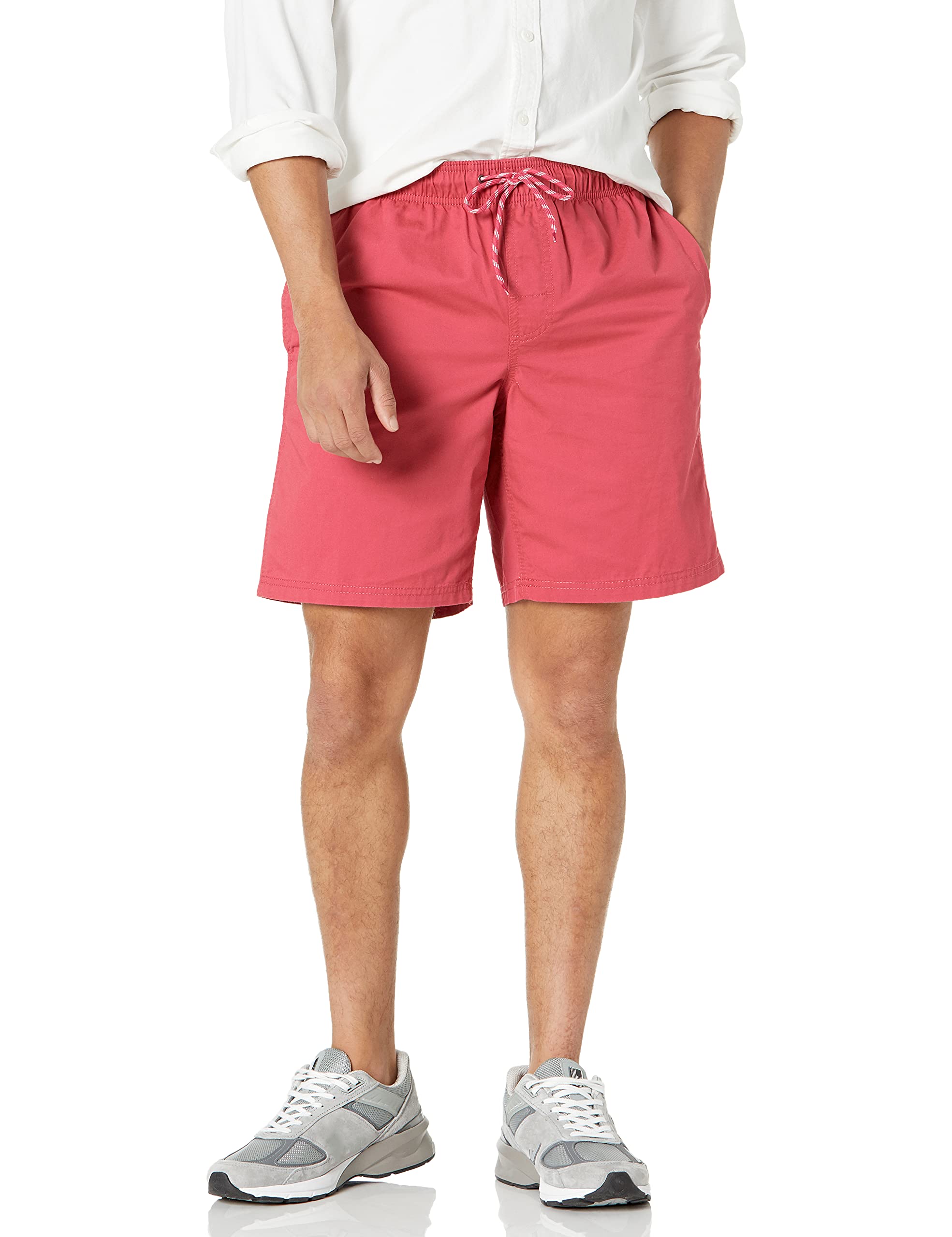 Amazon Essentials 8" Loose Fit Cotton Shorts with Elastic Waist and Drawstrings 