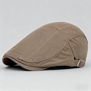 Fashion Men Linen Gatsby Beret British Western Style Casboy Golf Flat Ivy Hat Driving Flat Cap