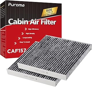 Puroma 2 Cabin Air Filter Activated Carbon for CP157 CF12157 Lexus Toyota | For RAV4 Camry Subaru Crosstrek Avalon Corolla Highlander Forester Prius Sienna Venza Crown Mazda RX350 RX450h ES350 ES300h