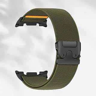 Elastic Bands for Samsung Galaxy Watch 8 Band 40mm 44mm/8 Classic 46mm Men/Women, Elastic Nylon Fabric One Click No Gap Sport Strap for Samsung Galaxy Watch 8 Classic Band 46mm/8 44