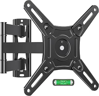ELIVED TV Wall Mount for Most 14-42 Inch LED LCD Flat Screen TVs & Monitors | Max VESA 200x200mm, up to 44 lbs, Swivel Tilt Extension Rotation Full Motion TV Monitor Mount Bracket for Corner Home Office