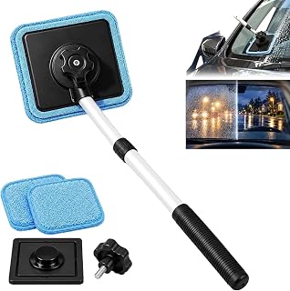 Dual Magnetic Car Windshield Cleaner, Double Sided Magnetic Window Cleaner Streak-Free Cleaning, Auto Glass Cleaner, Double Sided Design, Magnetic Technology