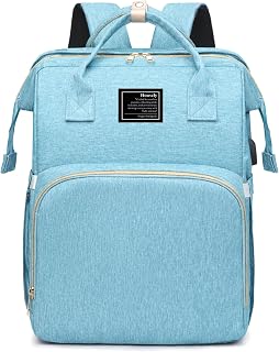 houscly Diaper Bag Backpack with Changing Station, 25L Large Capacity | Multifunction baby bag, baby registry search, baby girl newborn essentials must haves, baby shower gifts, pink
