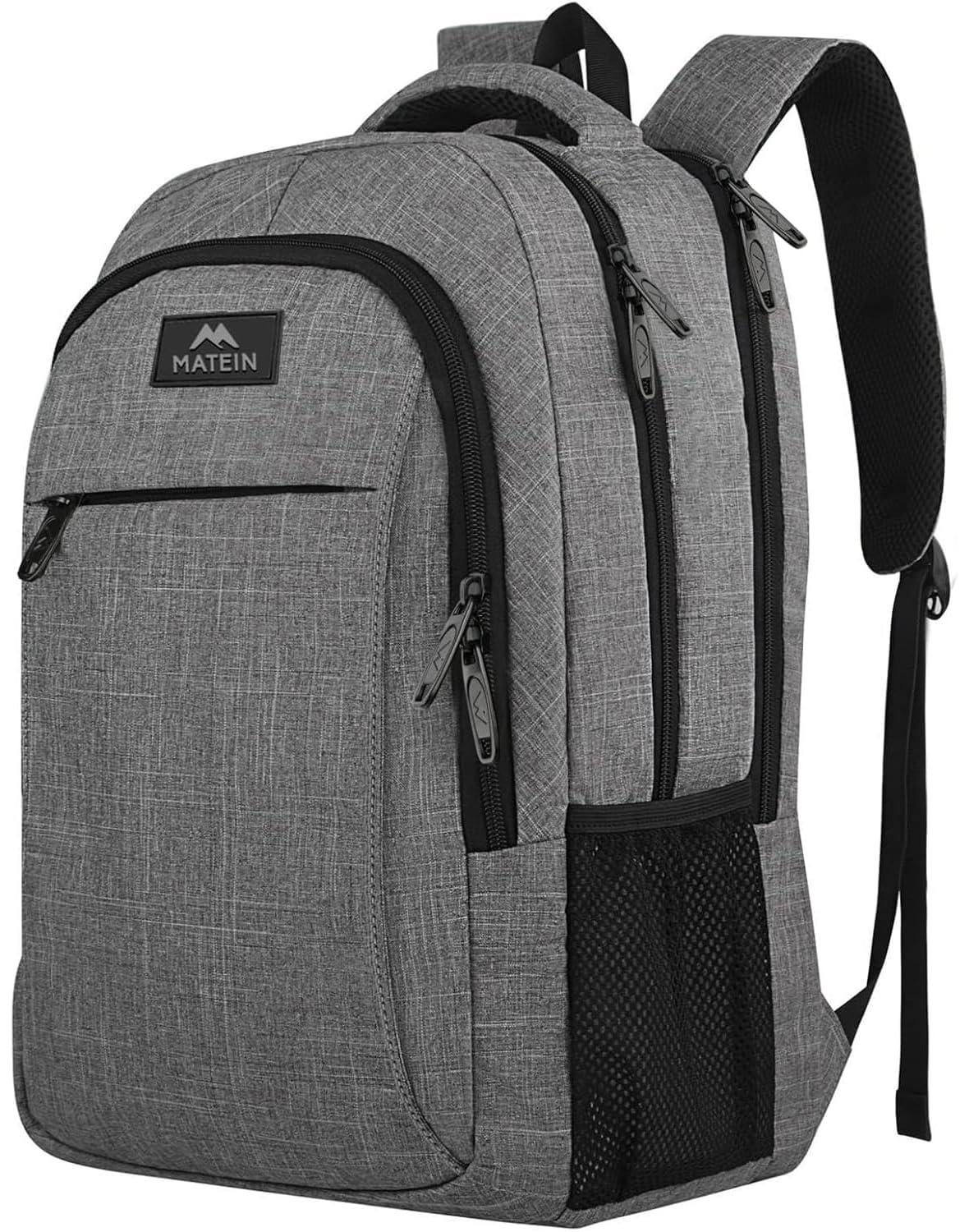 MATEIN Travel Laptop Backpack, 15.6 Inch College School Computer Bag, Grey | Sli
