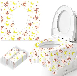 BakeToilet 20 Pack Toilet Seat Covers for Kids Travel, Disposable | Extra Large, Waterproof, Individually Wrapped, Portable Travel Pack for Toddlers Potty Training, Public Restroom, Airplane