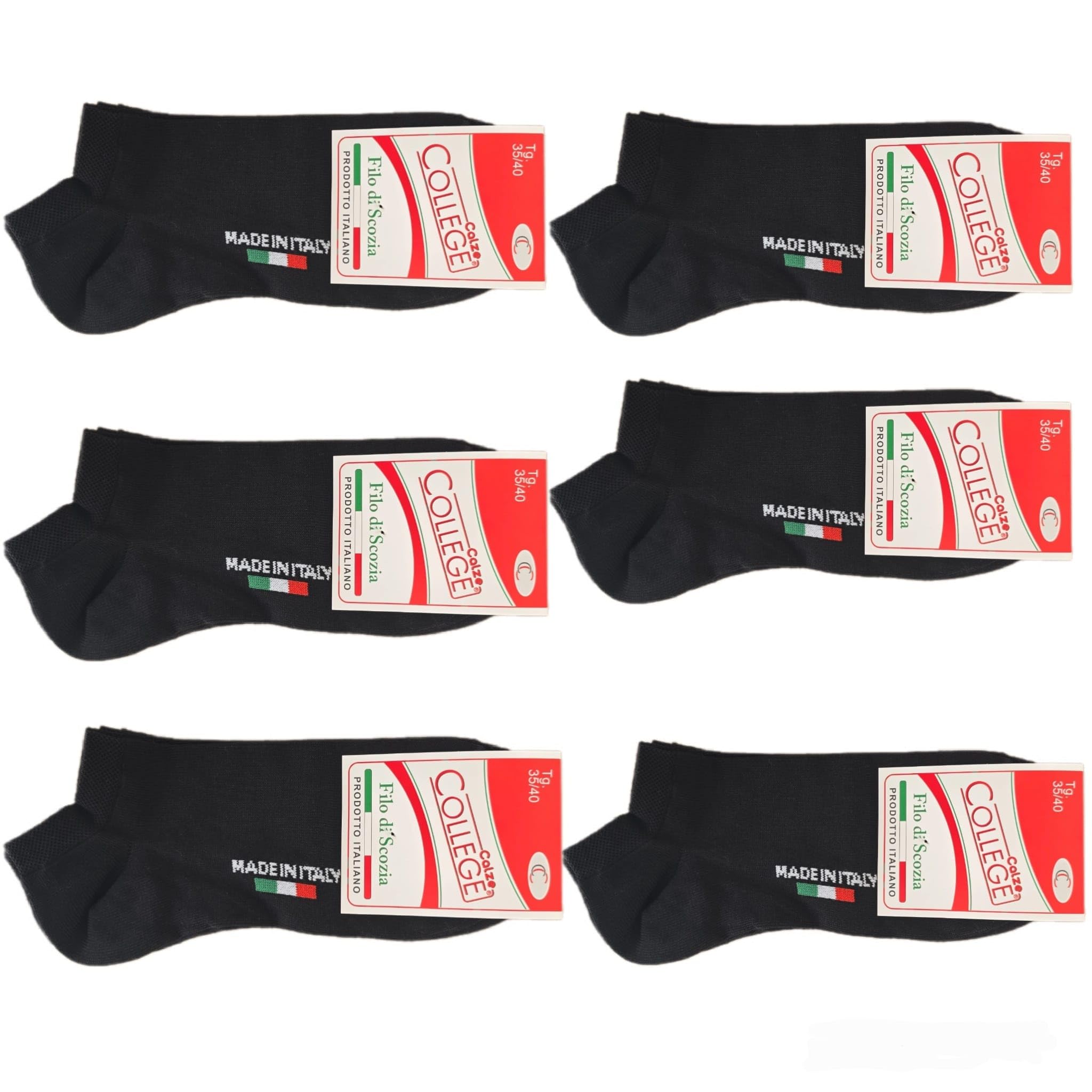 6 pairs of socks ghosts man woman made of pure cotton Scotland thread 100% elast