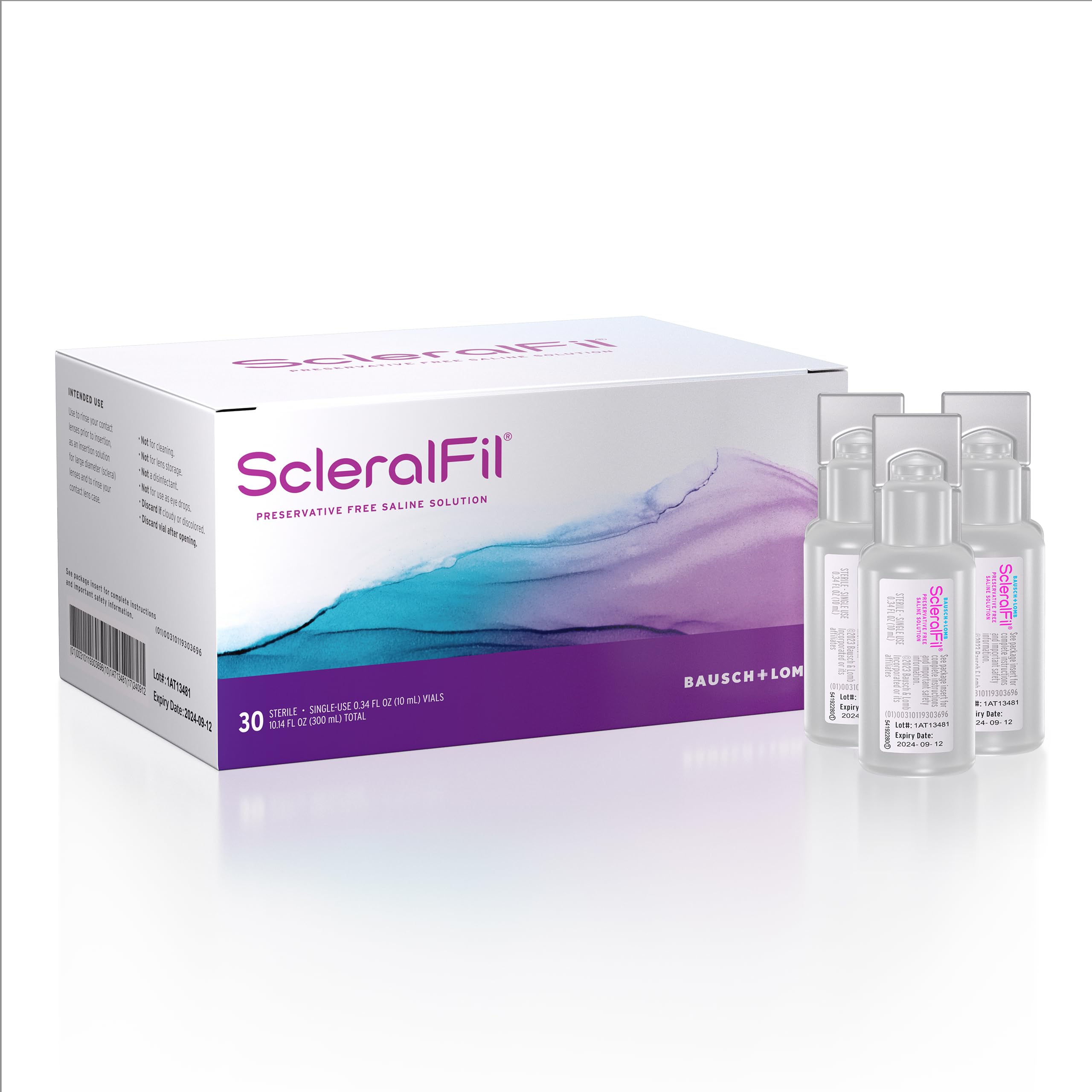 ScleralFil Preservative Free Saline Solution for Scleral Lenses, Buffered Isoton