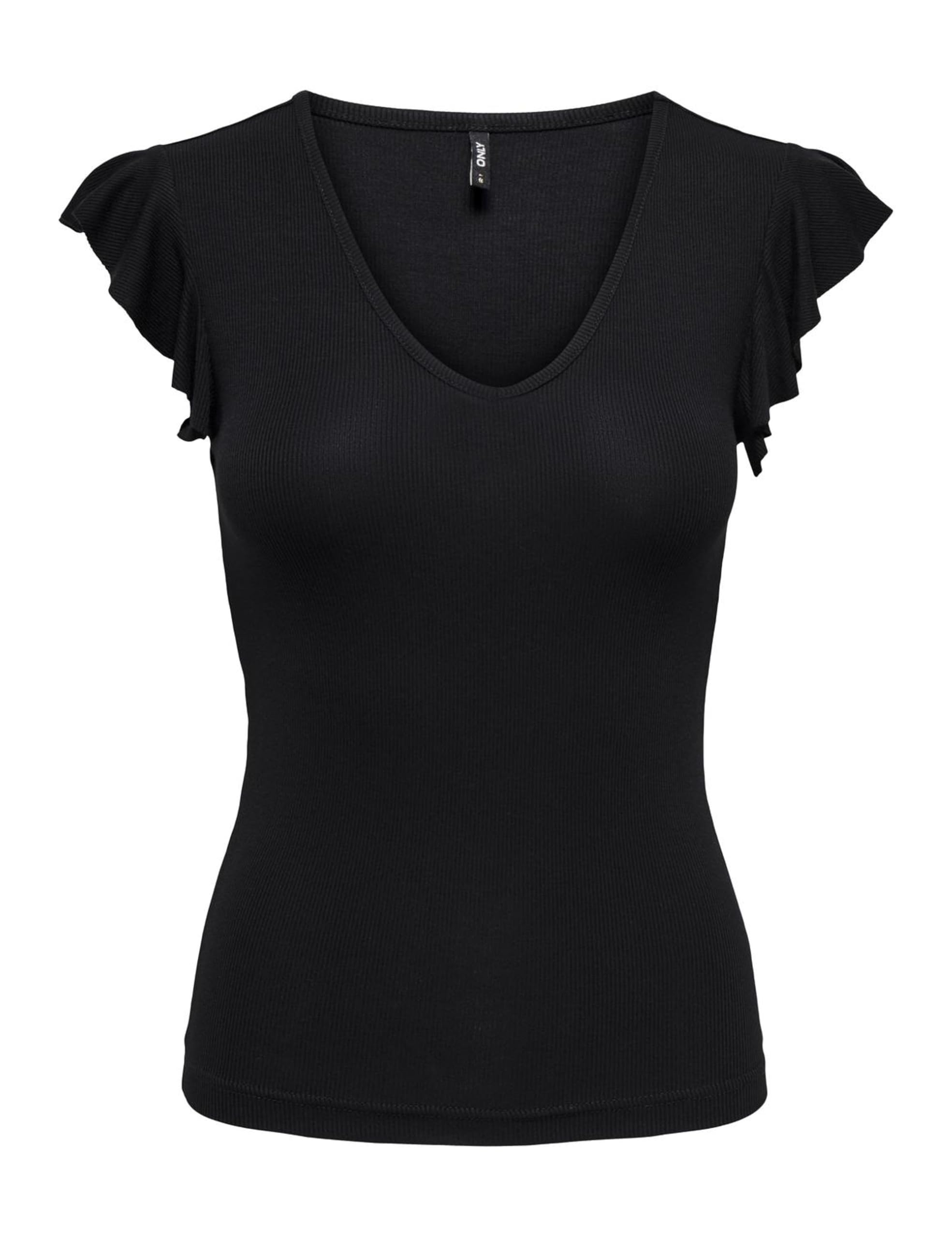 Only Onlmay Life S/S Frill V-Neck Top Box Jrs Onlmay Life S/S Frill V-Neck Top B