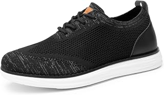 Bruno Marc KnitFlex Breeze Baskets en maille Oxford à lacets légères et décontractées pour homme