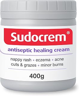 Sudocrem® Antiseptic Healing Cream, Zinc Oxide Cream, 400g | For Nappy Rash, For Eczema, For Acne, For Minor Burns, Pack of 1