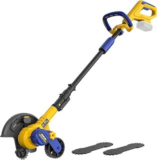 DDKUN Cordless Lawn Edger Compatible with DeWalt 20V Battery (Tool ONLY) | Brushless Motor, 8.6" Rust-Proof Blade, 3-Position Depth, Lightweight Power Edger Lawn Tool, for Lawns, Driveways & Sidewalks