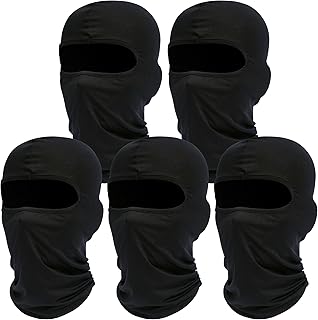 ROXUN Balaclava Ski Mask, 5 Pack Neck Gaiter Motorcycle Summer Cooling | UV Protection Shiesty, Windproof Scarf for Men/Women, Face Mask, Versatile Use