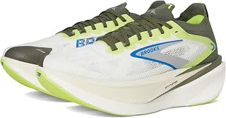 Brooks Men's Hyperion Max 3 Blanc/Acid Lime/Blue 12 Medium