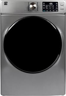 Kenmore 8.0 cu. ft. Front Load Electric Dryer - Metallic Silver | Wrinkle Guard & Accela Steam to Reduce Wrinkles, Static & Odors - Smart Sensor Drying - ENERGY STAR Certified