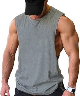 COOFANDY Men Workout Tank Top 2 Pack Gym Bodybuilding Sleeveless T Shirts