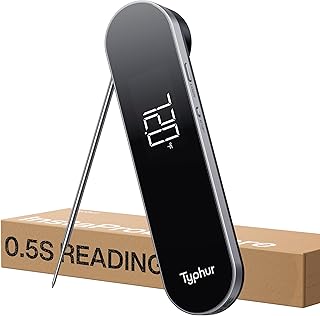 Typhur InstaProbe Core 0.5 Second Instant Read Meat Thermometer Digital | Readable Display in Sunlight | NIST Certified ±0.5°F Accuracy| IP67 Waterproof | Grill, BBQ, Cooking, Smoker, Brewing