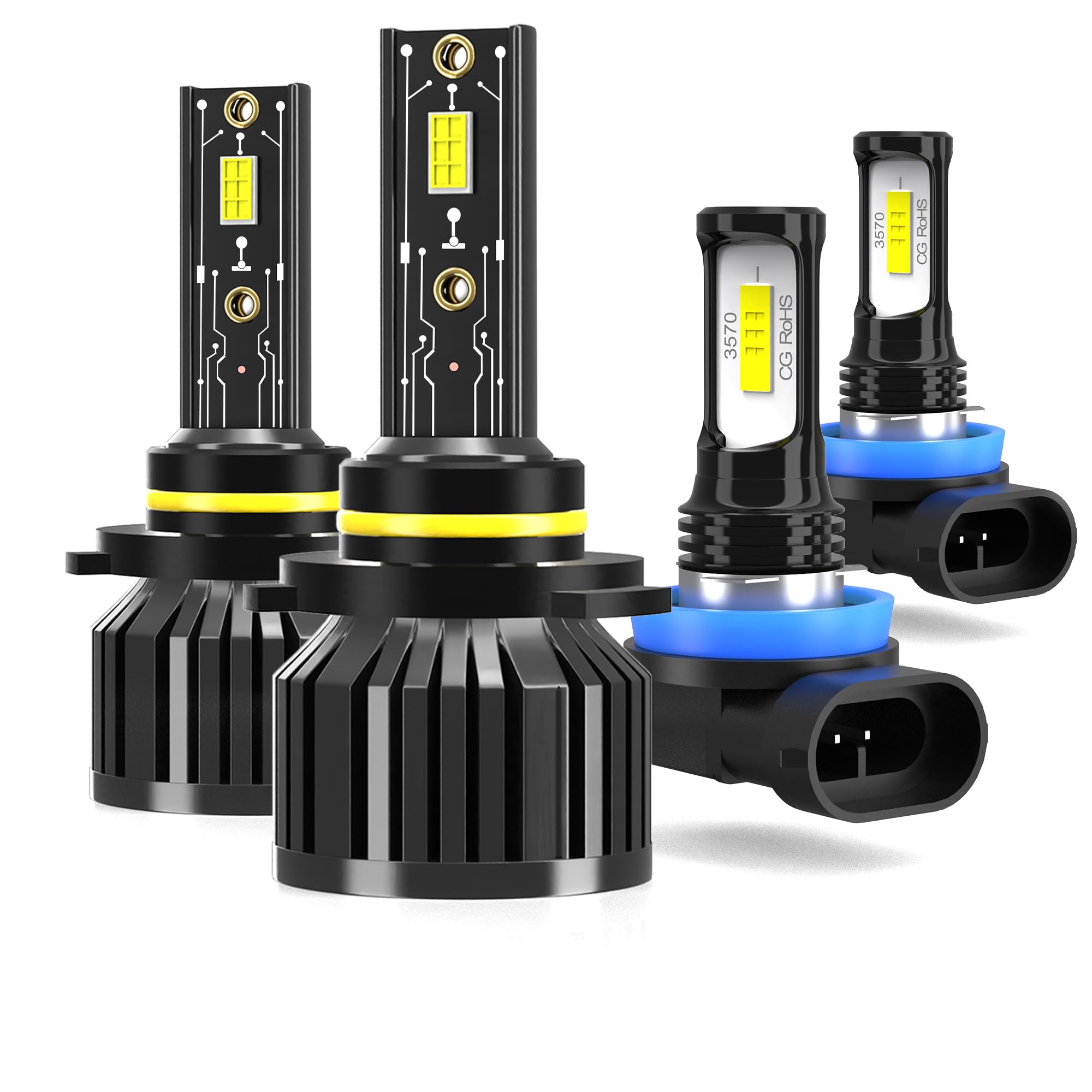 LED Headlight Bulbs Fit For Ford Explorer 2011-2016 Light Bulbs,9005 High Low Be