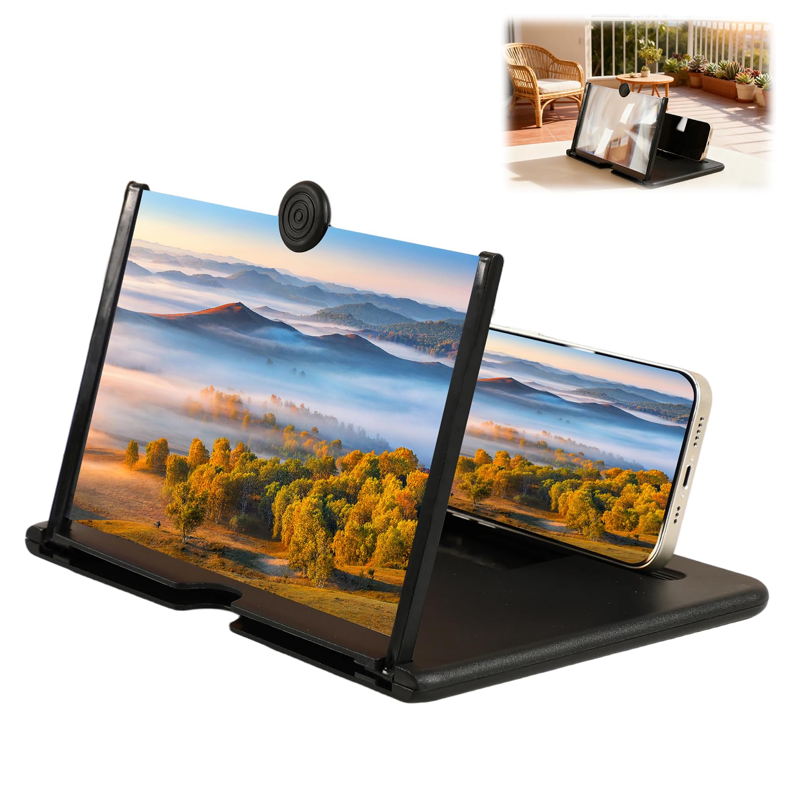 Screen Magnifier Version,3D HD Mobile Phone Magnifier Screen for Movies,Videos a