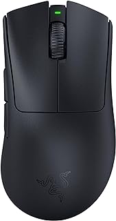 Razer DeathAdder V3 Pro Wireless Gaming Mouse, 63g, 90 Hr Battery, Black | Focus Pro 30K Optical Sensor, Fast Optical Switches Gen-3, HyperSpeed Wireless, 5 Programmable Buttons