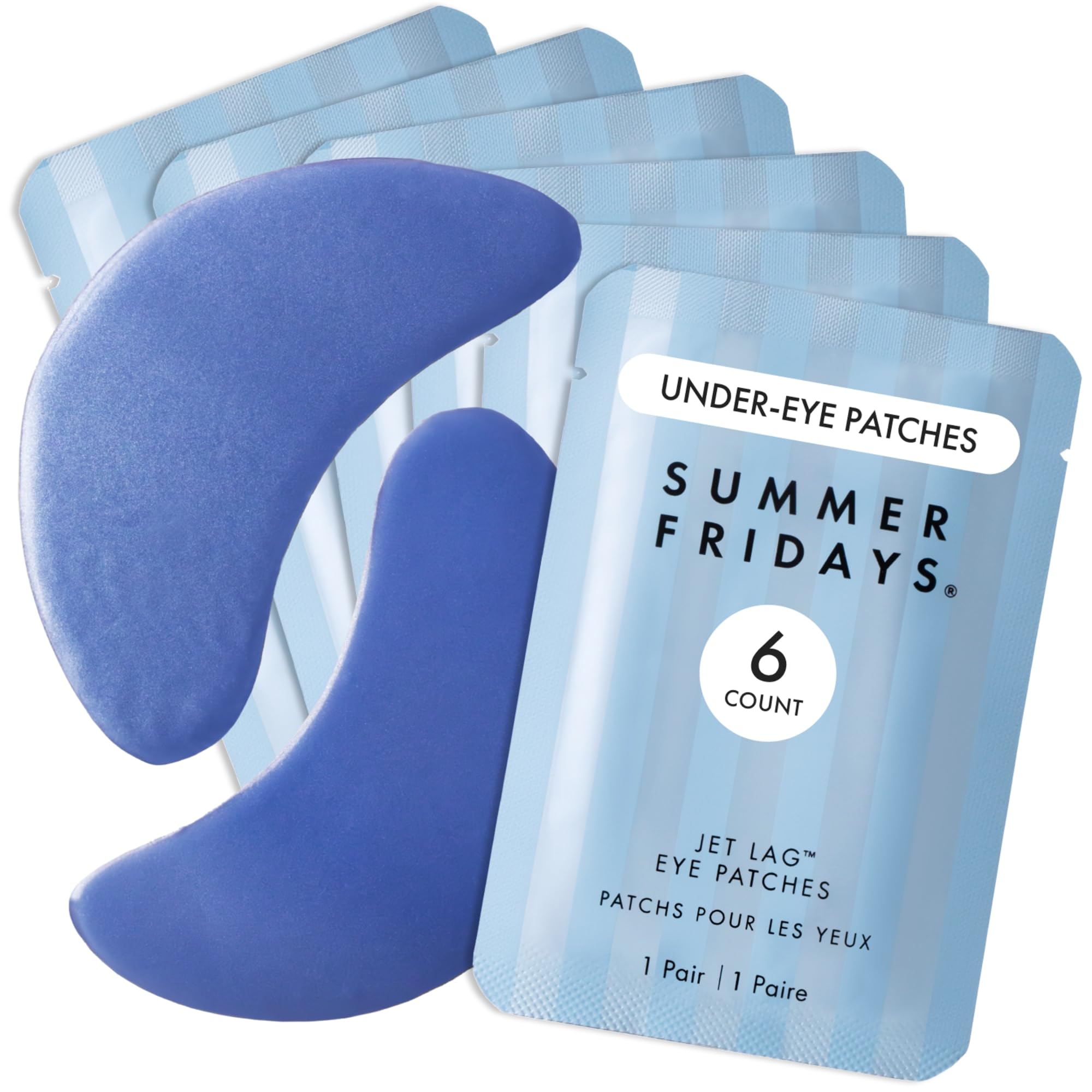 Summer Fridays Jet Lag Hydrating Eye Patches - De-puffing Hydrogel Under Eye Mas