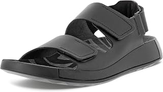 ECCO Cosmo Men's Leather Flat Strap Sandals