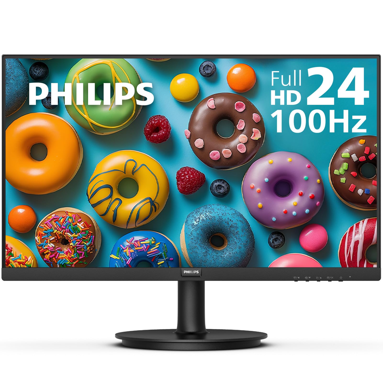 Philips 24 Inch Computer Monitor FHD 100Hz VA VESA Flicker-Free, 241V8LB | 1920×