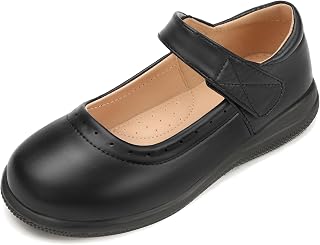 Hehainom Girls Mary Jane Shoes School Uniform Dress Flats