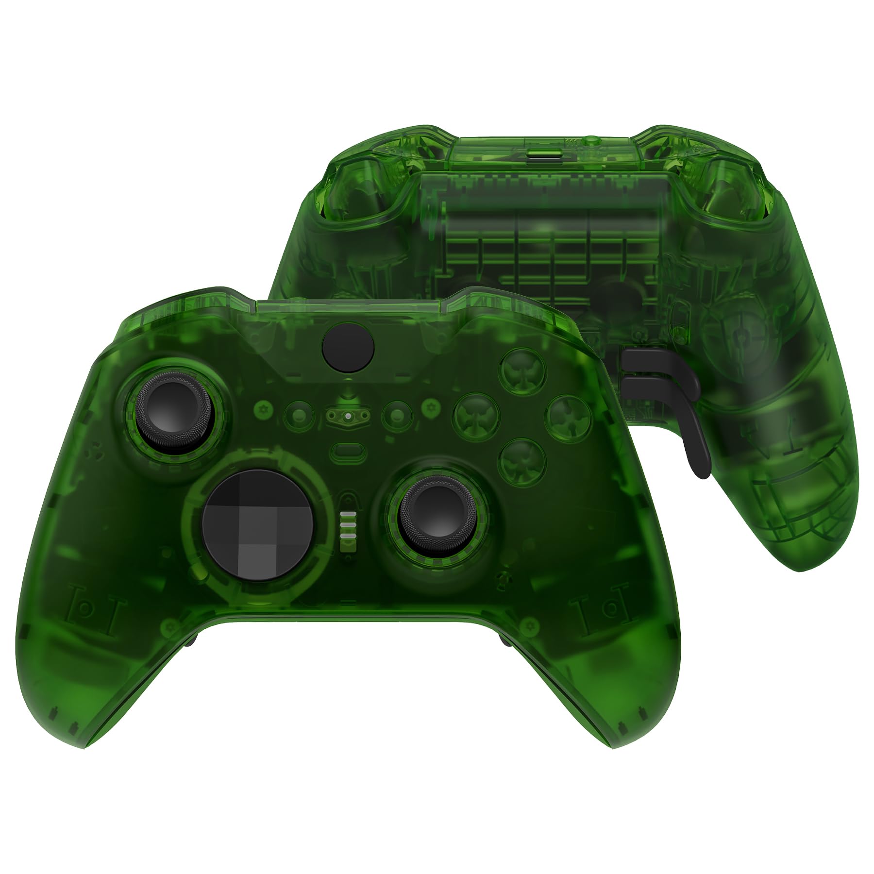 eXtremeRate Full Set Shell Buttons for Xbox One Elite Series 2 Controller, Clear
