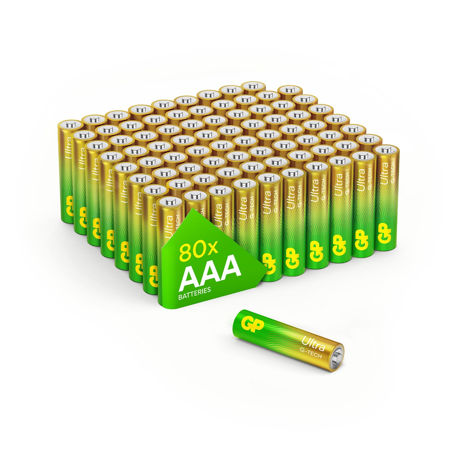Ultra Alkaline Triple A Batteries, Long Lasting Power for High-Performance Devic