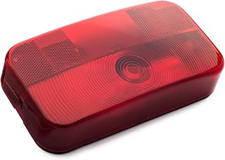 Lumitronics RV Stop/Turn/Tail Surface Mount Light for Trailer Camper Black | 12V Stop/Turn/Tail light for RVs and trailers. Sealed and weatherproof. Easy install.