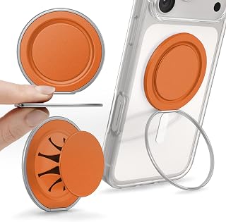 PopSockets Low-Pro Grip for MagSafe, Thin Profile- Orange