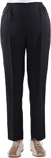 FASHION YOU WANT Women's senior trousers, slip-on trousers with elastic waistband, short size, ideal for grandmas in need of care, easy to put on