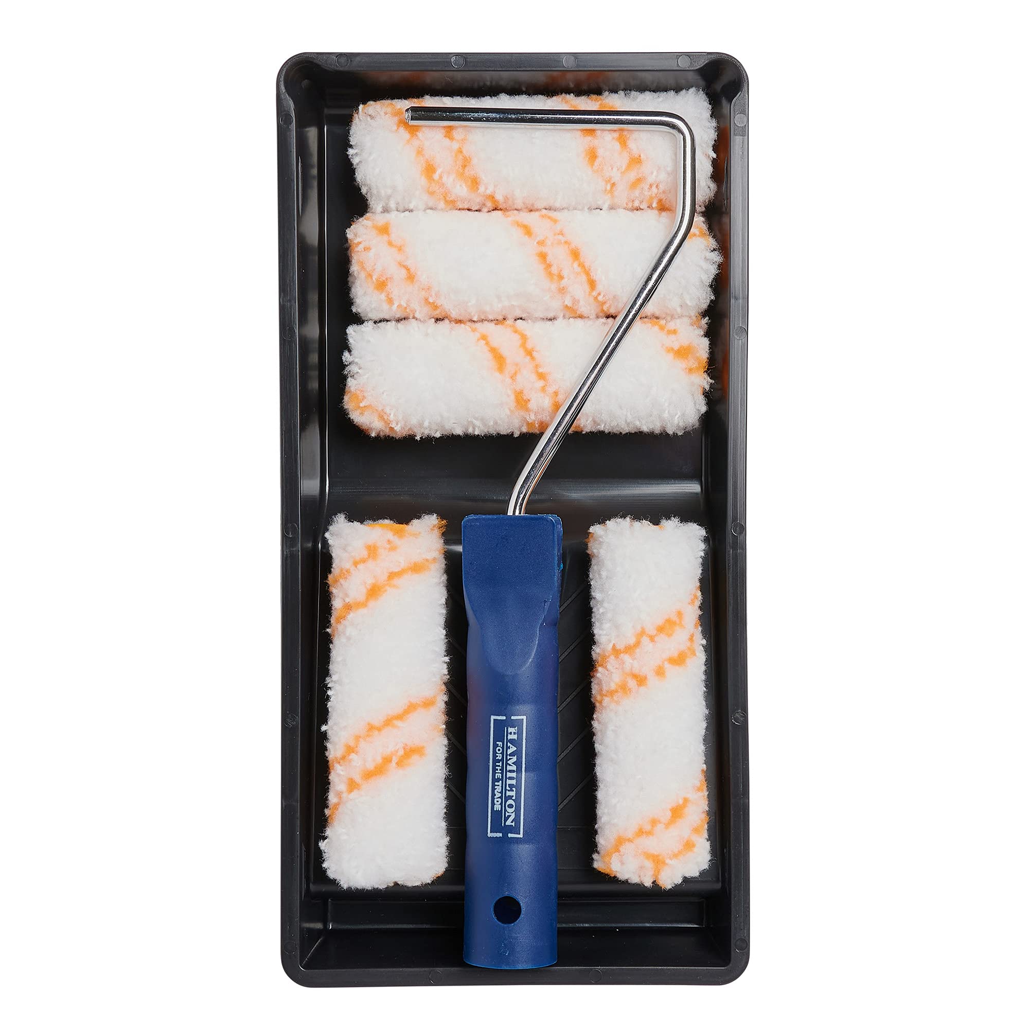 Hamilton for The Trade 7 Piece Medium Pile Paint Roller Set with Tray, 4", White