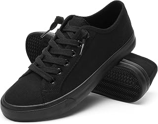 womens canvas sneakers slip on non slip casual shoes lace up low canvas shoes white shoes loafers women fashion black sneakers