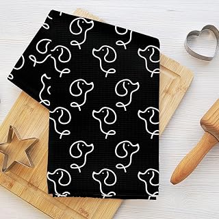 Kitchen Towels Minimalist Absorbent Microfiber Kitchen Towels for Kitchen Home Bathroom Dog Lover Gifts