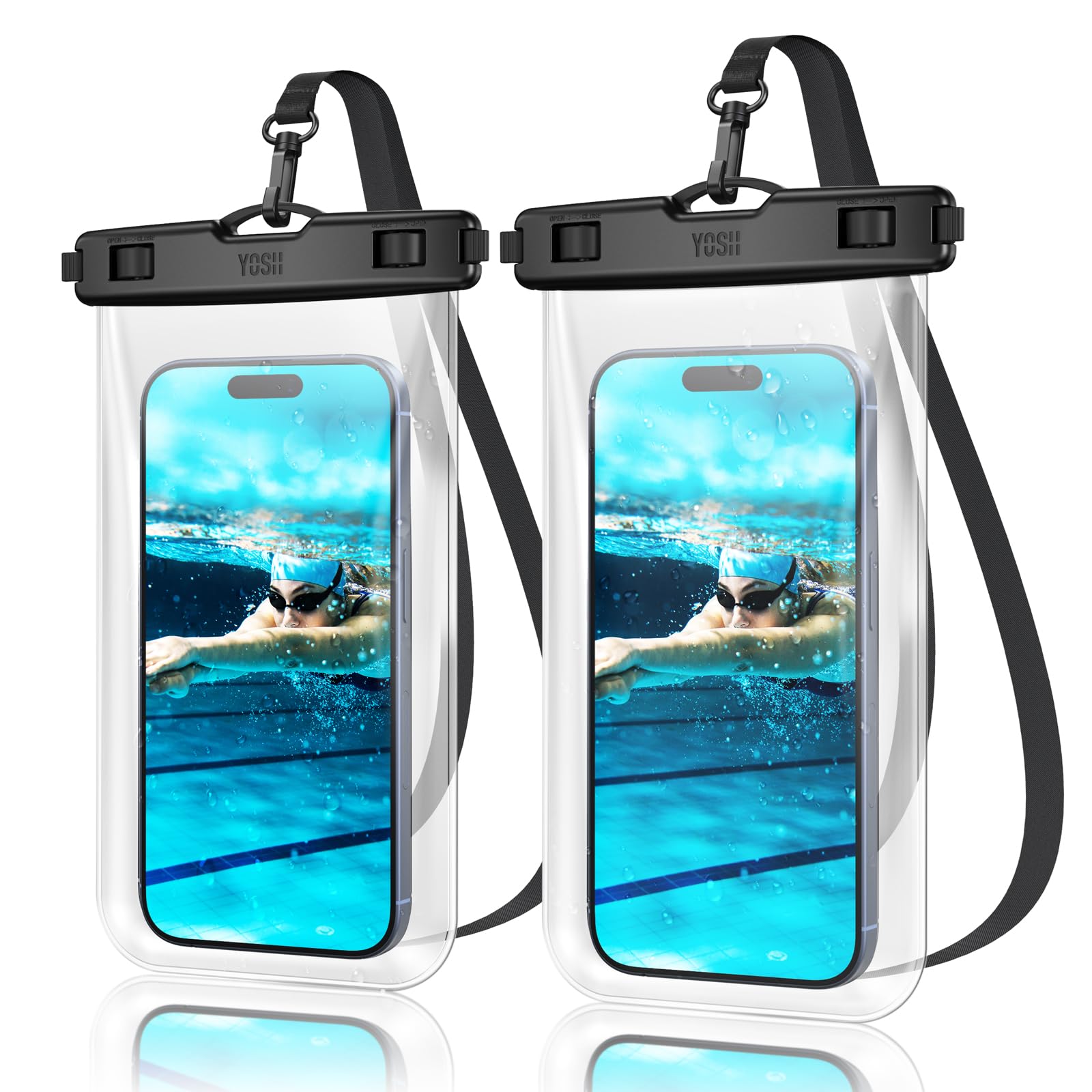 YOSH Smartphone Waterproof Case, for Ocean, Pool, IPX8 Certified