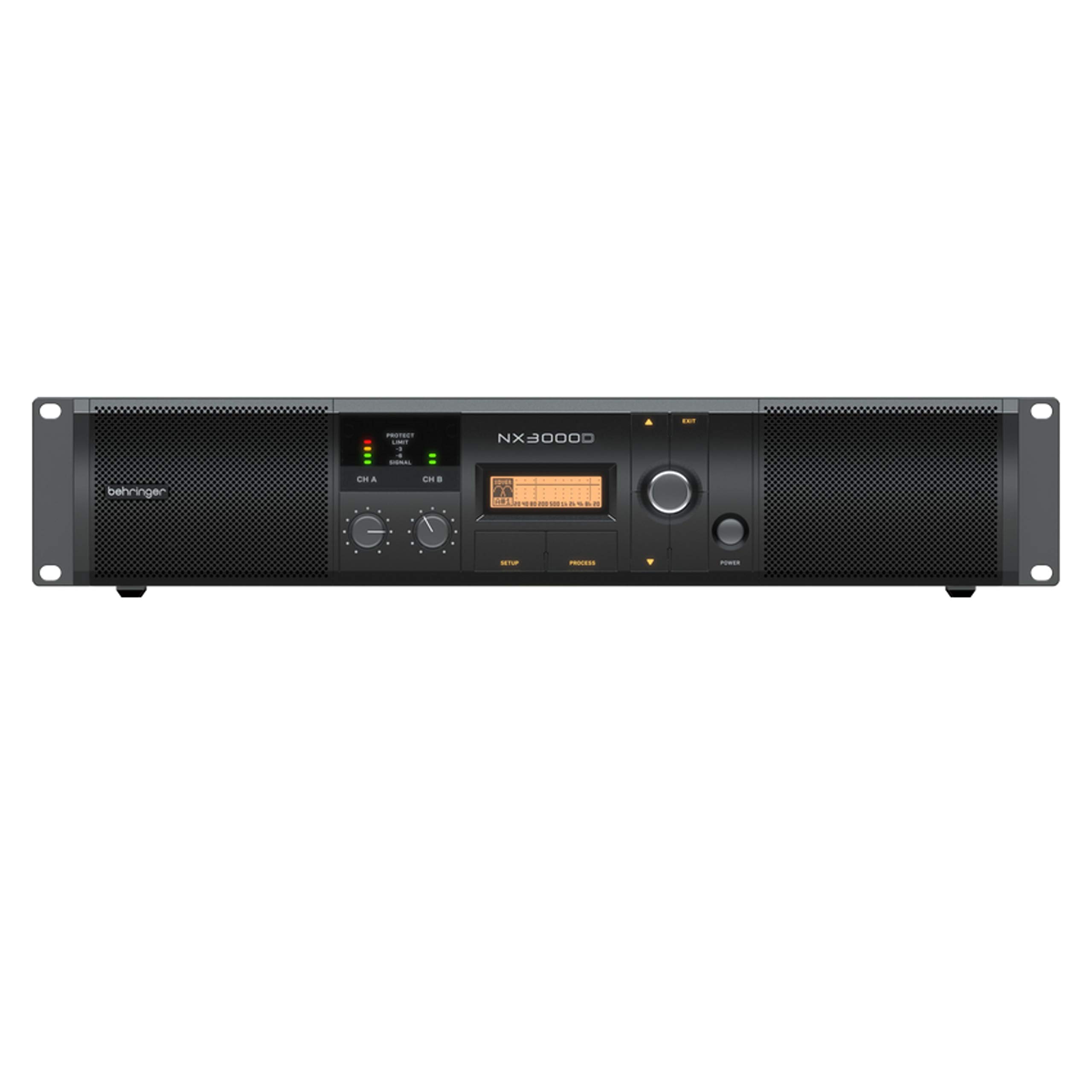 Behringer NX3000D Ultra-Lightweight 3000 Watt Class-D Power Amplifier with DSP C
