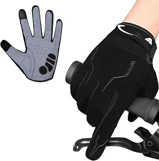 WESTWOOD FOX WFX Cycling Gloves Full Finger Mountain Bike Gloves Touchscreen MTB Gloves Padded Anti-Slip MTB Road Biking Sports Gloves for men and women