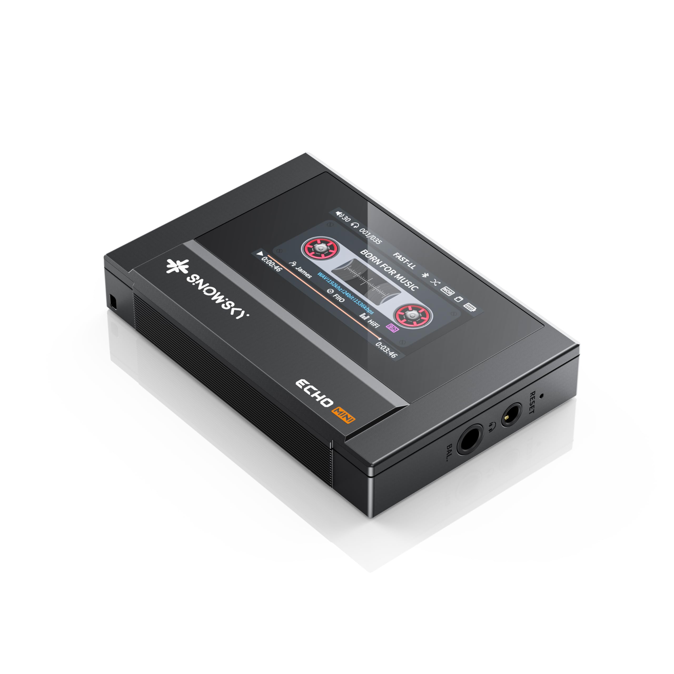 SnowSky/FiiO Echo MINI HiFi Bluetooth MP3 Player, 15Hours Playback, Independent 