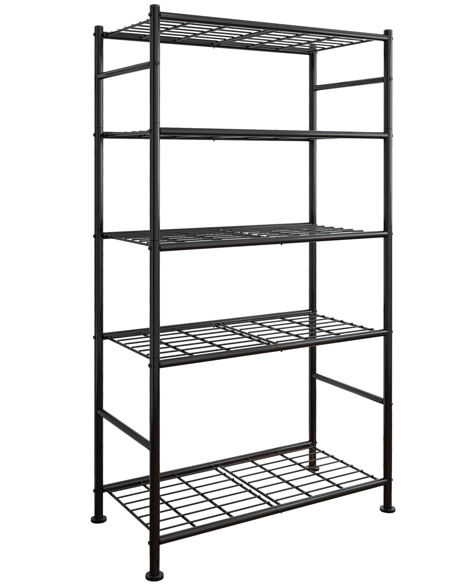Sakugi Storage Shelves - 5 Tier Shelf Organizer, Heavy Duty Garage Shelving Unit
