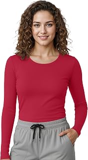 NY Threads Under Scrub Women's Slim Fit Long Sleeve T-Shirt