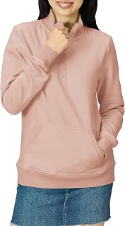 Amazon Essentials Women's Long Sleeve Quarter Zip Fleece Top (Available in Plus Size)