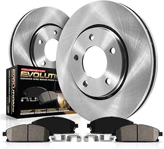 PowerStop Z17 Replacement Brake Pad & Rotor Kit Front KOE2069 | Chevy Silverado 1500, Chevy Tahoe, GMC Yukon Ceramic Brake Pads + Disc Rotors