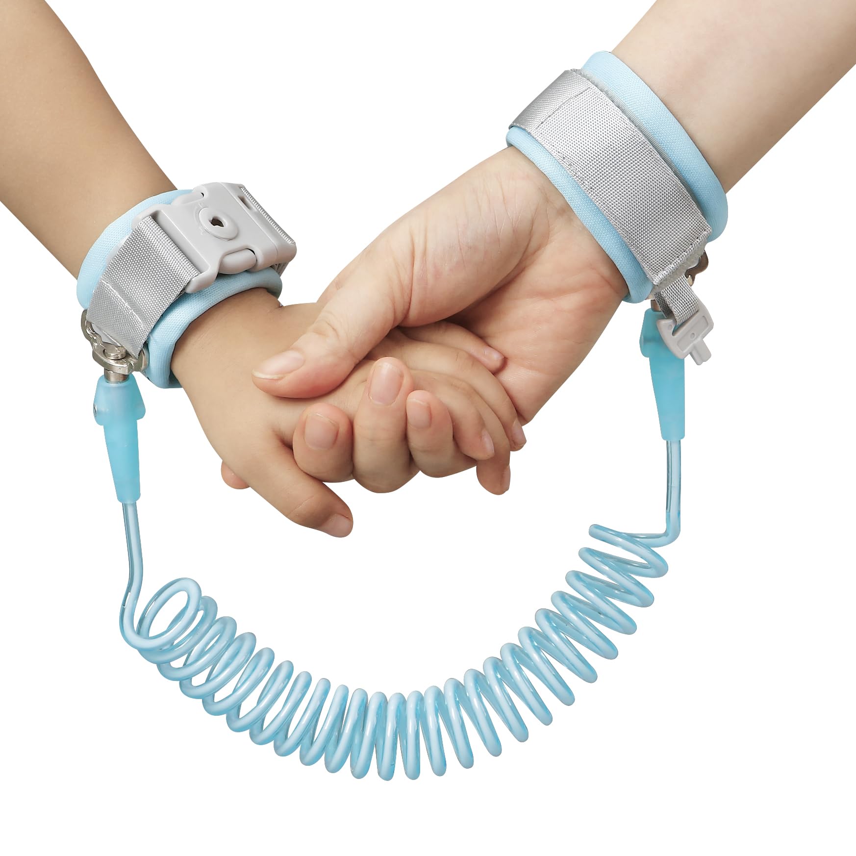 PandaEar Anti Lost Wrist Link, Toddler Kids Safety Wristband Leash, Blue | Adjus