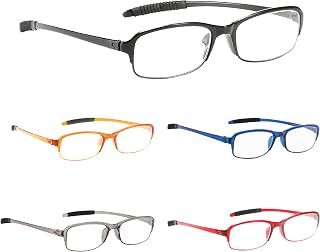 PROFLEX BluOptix Unisex Reading Glasses (Men + Women) Blue Light Blocking, Lightweight, Flexible, Scratch Resistant, Technology Display +0.0,+1.0,+1.5,+2.0,+2.5,+3.0,+3.5,+4.0