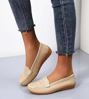 Women Loafers Comfortable Flat Shoes Casual Slip On Lightweight Loafers Penny Loafers Loafers Work Shoes Women Work Shoes Dress Shoes