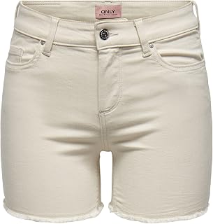 ONLY Denim Shorts ONLBLUSH Mid Waist Regular Fit Denim Shorts