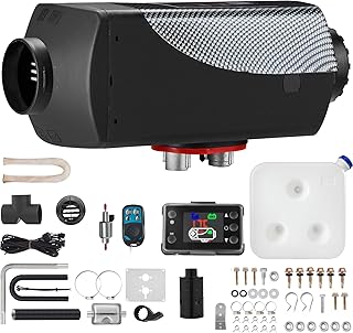 VEVOR Diesel Heater, 8KW Diesel Air Heater with Remote Control and LCD Screen, Parking Heater Fast Heating Low Noise, Portable Diesel Heater for Truck RV Trailer Camper Van Boat